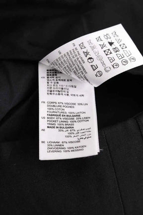 Pantalon large Sandro Noir en Viscose