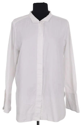 Chemise Malène Birger Blanc en Coton, taille L - Seconde Main