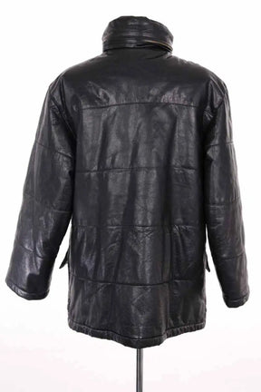 Manteau Armani Jeans Noir en Cuir