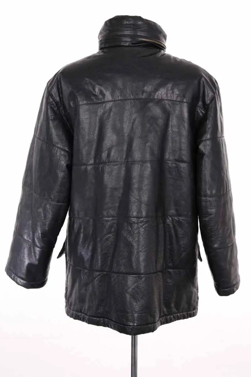 Manteau Armani Jeans Noir en Cuir