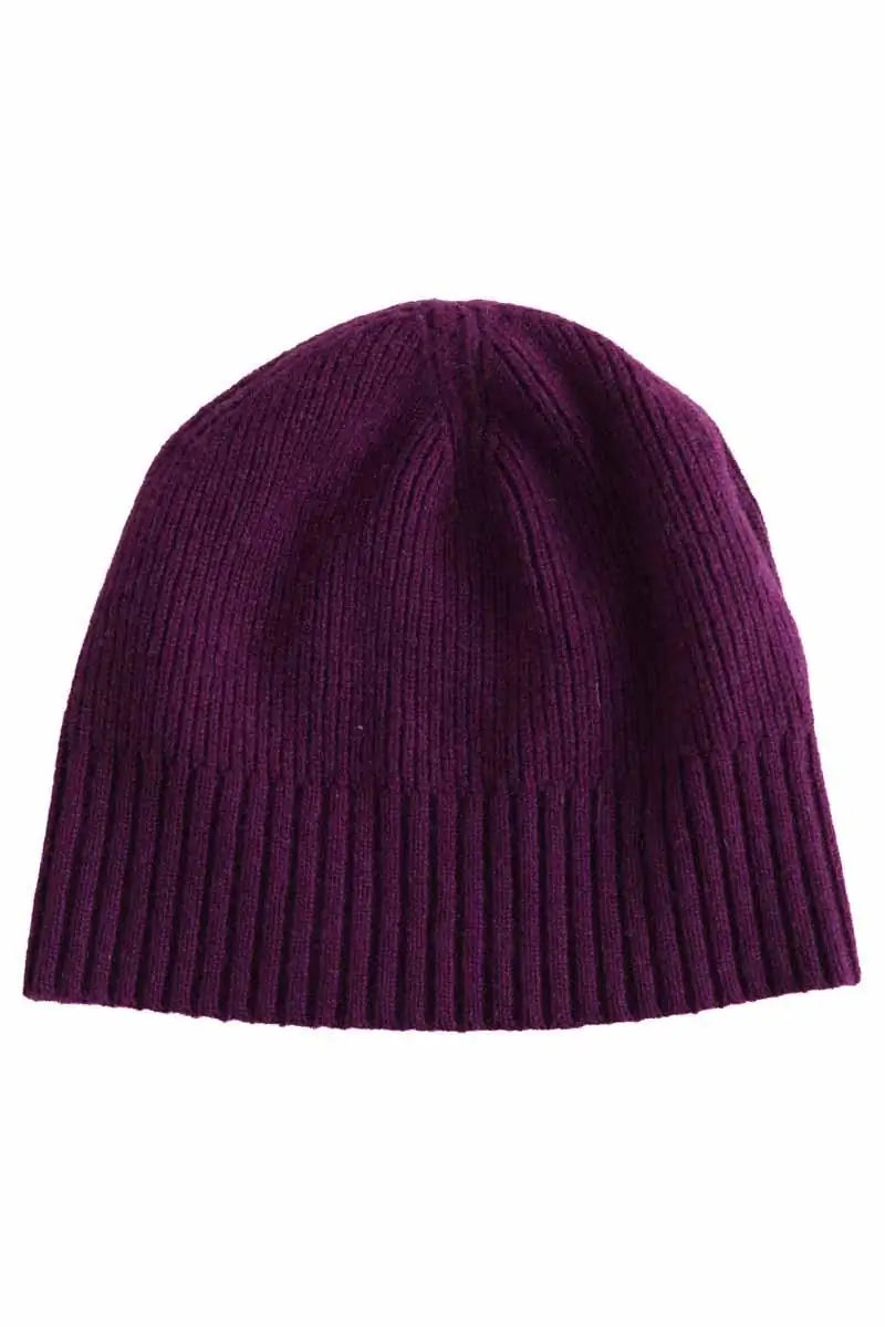 Bonnet Burberry Violet en Cachemire