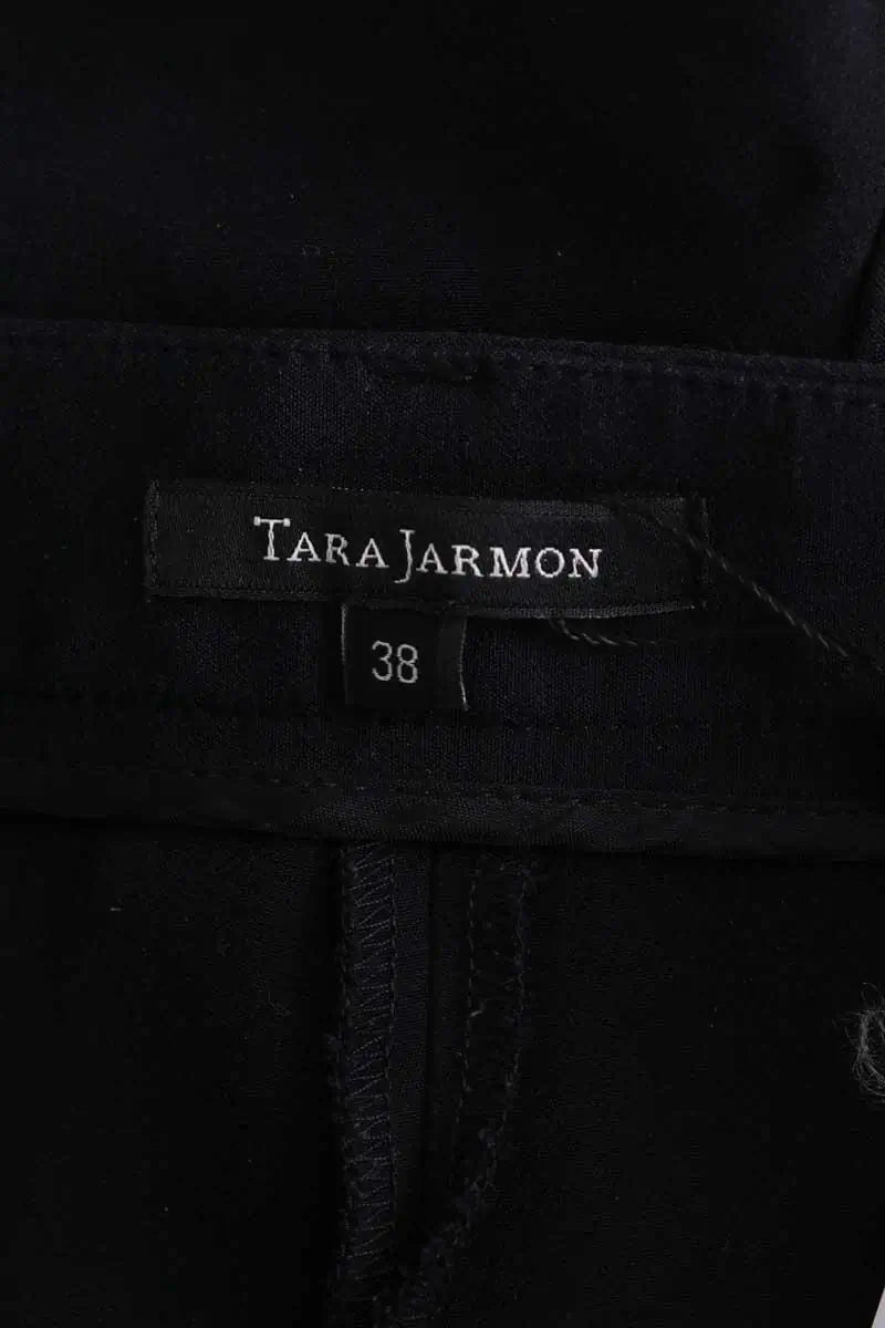 Pantalon droit Tara Jarmon Noir en Coton