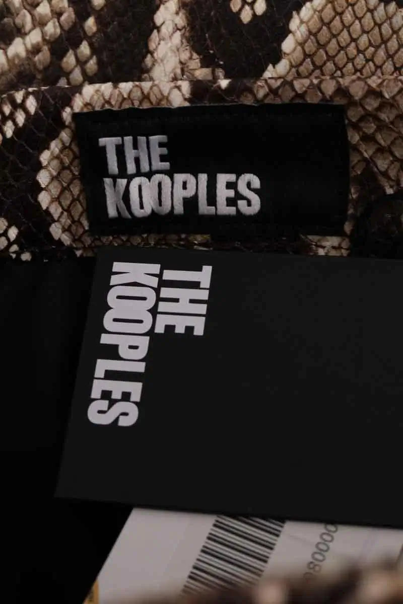 Mini jupe The Kooples Marron en Cuir