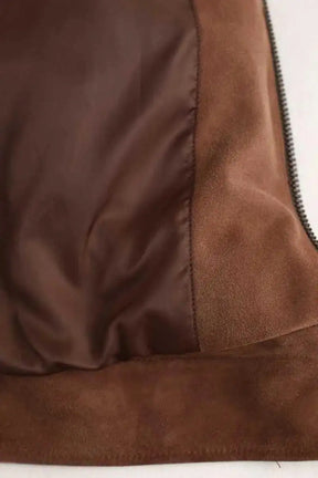 Blouson Boss Marron en Daim