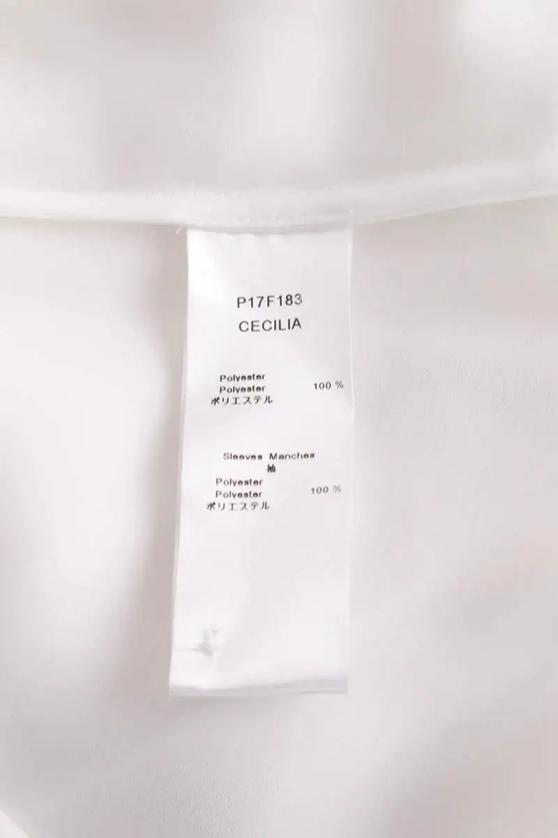 Chemise Anne Fontaine Cecilia Blanc en Synthétique