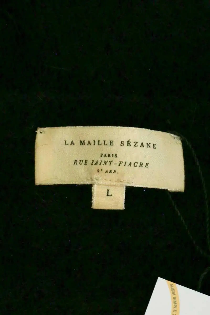 Pull Sézane Noir en Laine