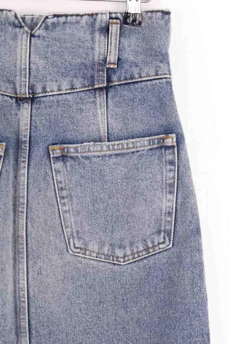 Jupe Iro Bleu en Coton