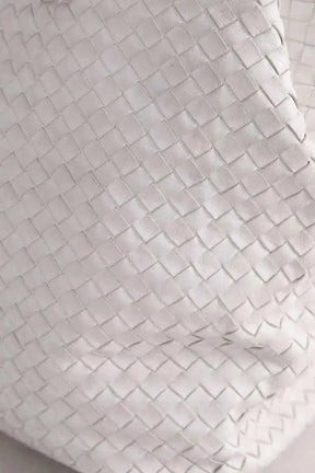 Cabas Bottega Veneta Blanc en Cuir