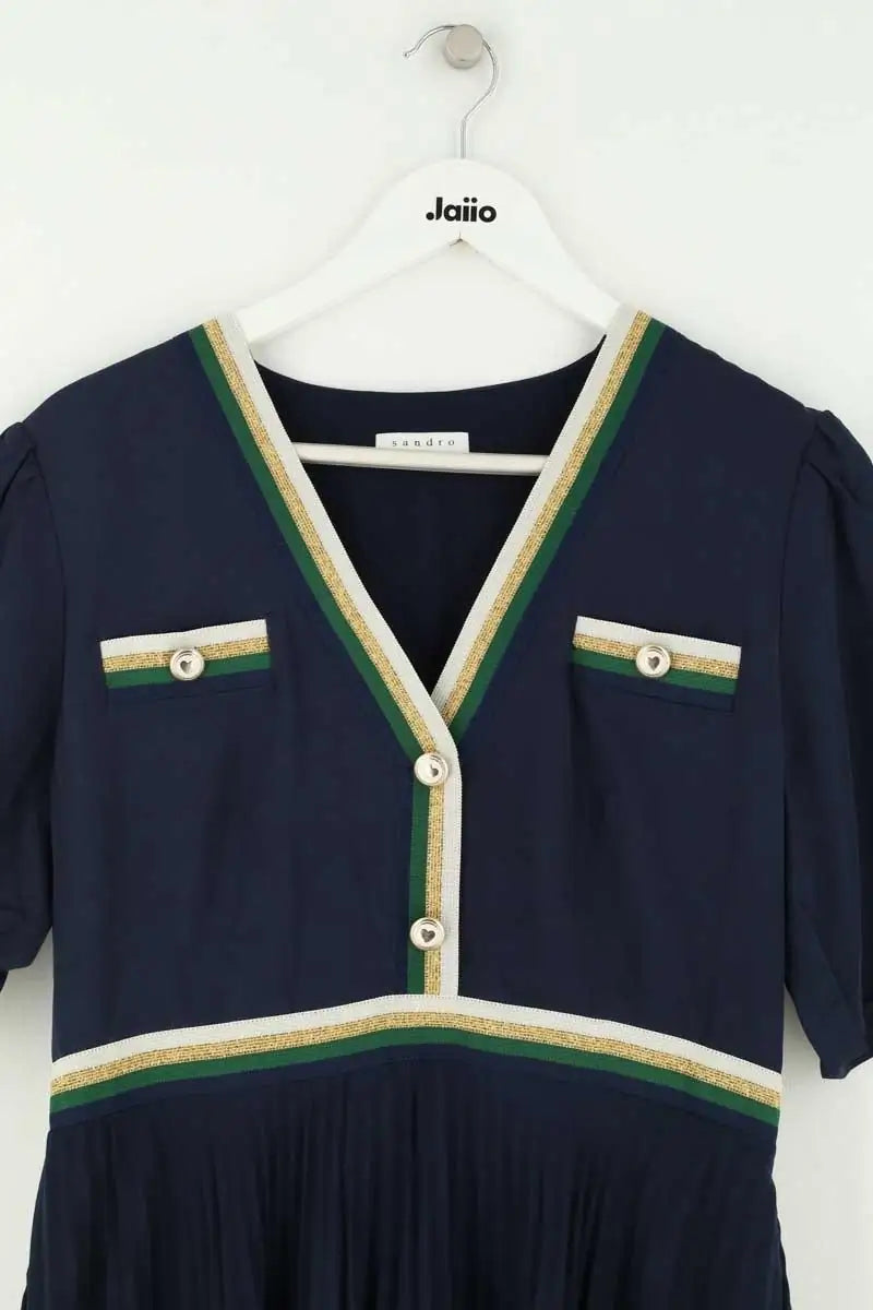 Robe Sandro Marine en Viscose