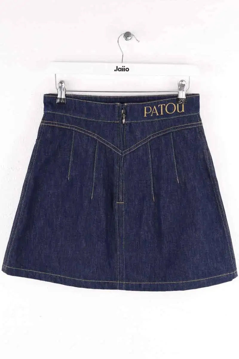 Mini jupe Patou Bleu en Coton