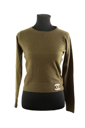 Pulls Chanel  Kaki
