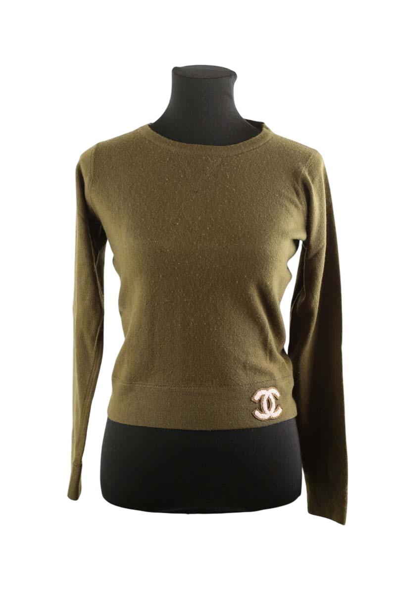 Pulls Chanel  Kaki