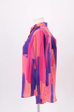 Chemise Soi Multicolore en Soie