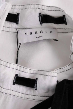 Blouse Sandro Blanc en Viscose
