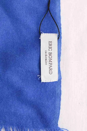 Étole Eric Bompard Bleu en Cachemire