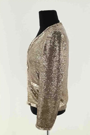 Veste Maje Doré en Paillettes