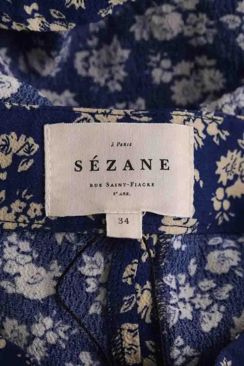 Mini jupe Sézane Bleu en Synthétique