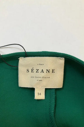 Robe Sézane Vert en Synthétique