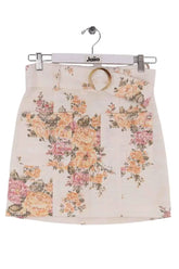 Mini jupe Sézane Ecru en Synthétique, taille XS - Seconde Main