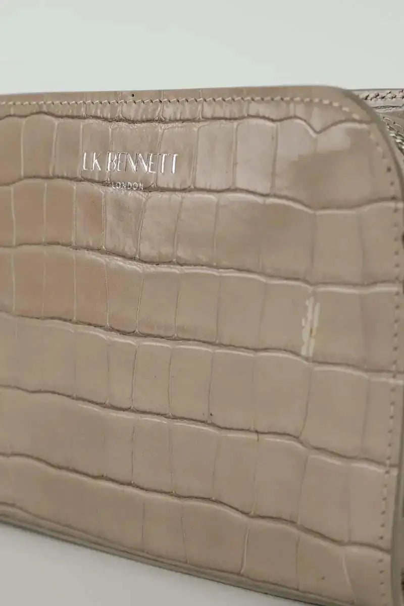 Sac à bandoulière LK Bennett Marie Beige en Cuir