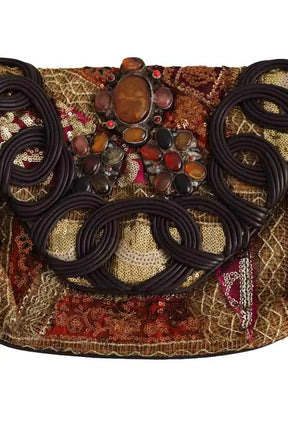 Pochette Antik Batik Multicolore en Paillettes