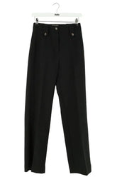 Pantalon large Sézane Noir en Synthétique, taille XS - Seconde Main