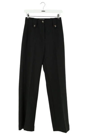 Pantalon large Sézane Noir en Synthétique, taille XS - Seconde Main