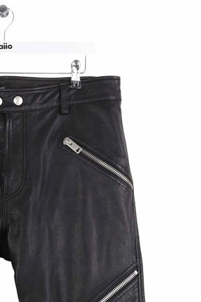 Pantalon Diesel Noir en Cuir