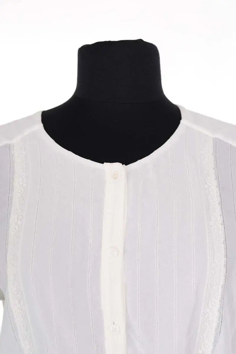 Blouse Claudie Pierlot Blanc en Viscose