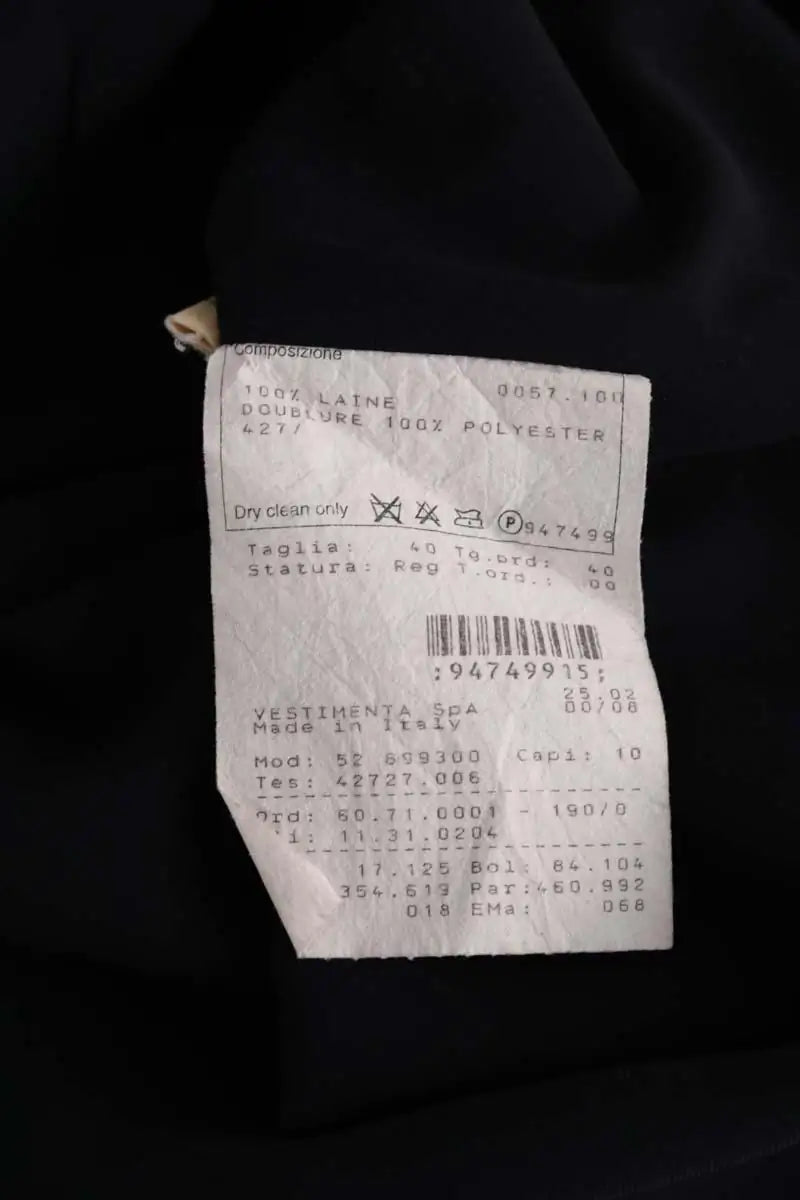 Robe Giorgio Armani Noir en Laine