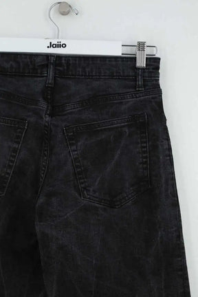 Jean droit Reformation Noir en Coton
