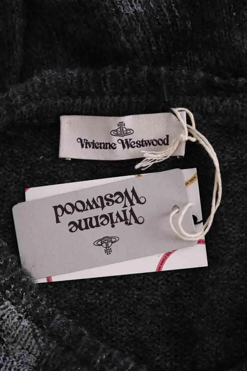 Pull Vivienne Westwood Hi-vis jumper alpaca blend Anthracite en Laine