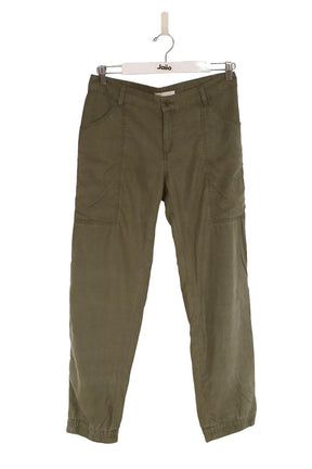 Pantalons Carot Maje  Kaki