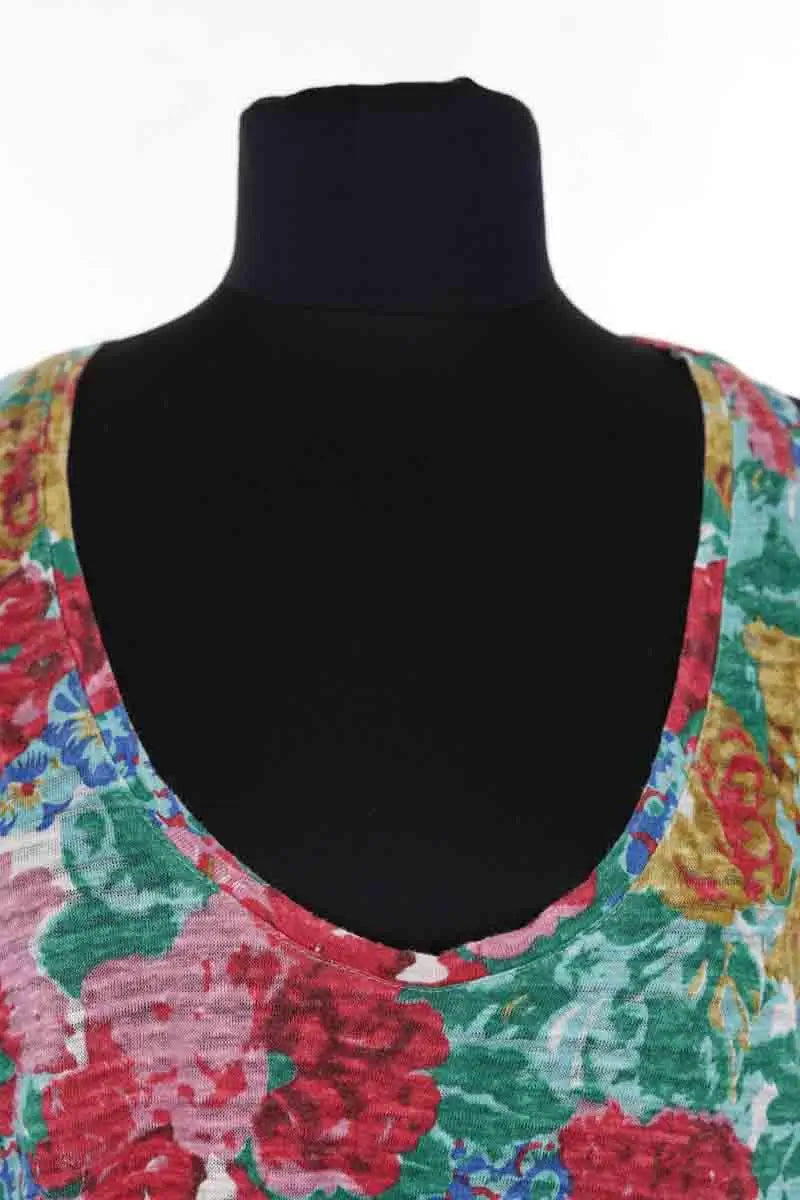 Top sans manche Maje Multicolore en Lin