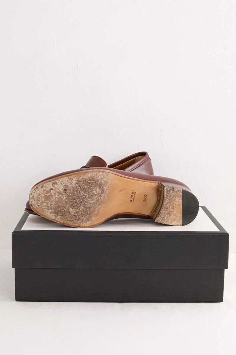 Mocassins Gucci Marron en Cuir