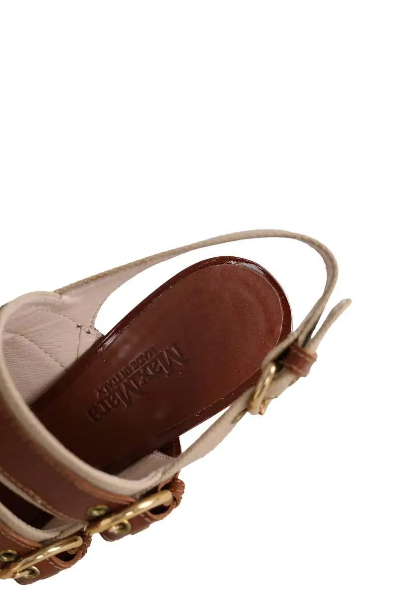 Talons Max Mara Beige en Cuir