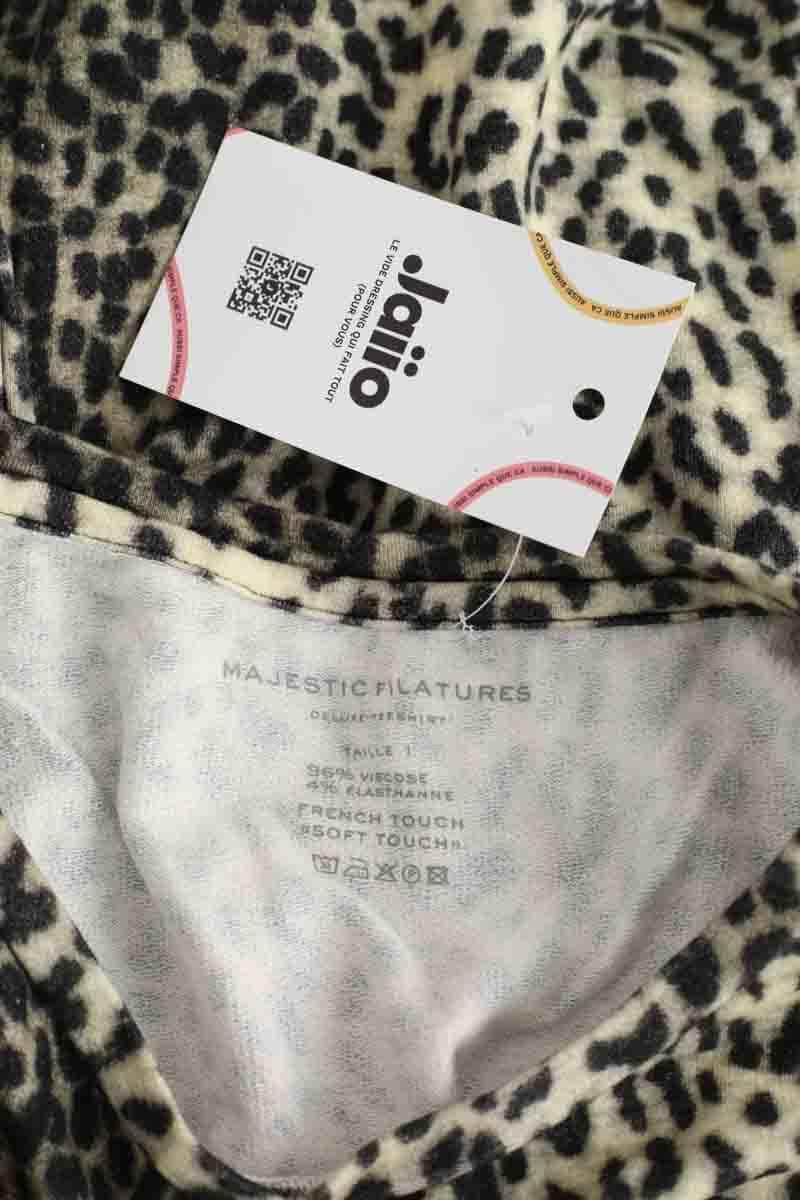 T-shirt Majestic Filatures  Marron