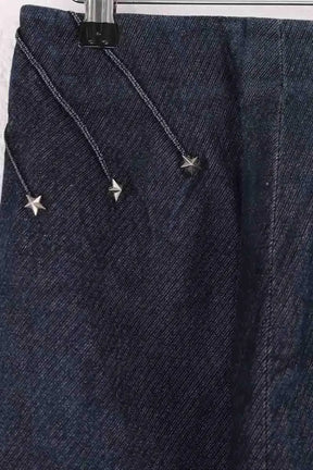 Jupe Mugler Bleu en Coton