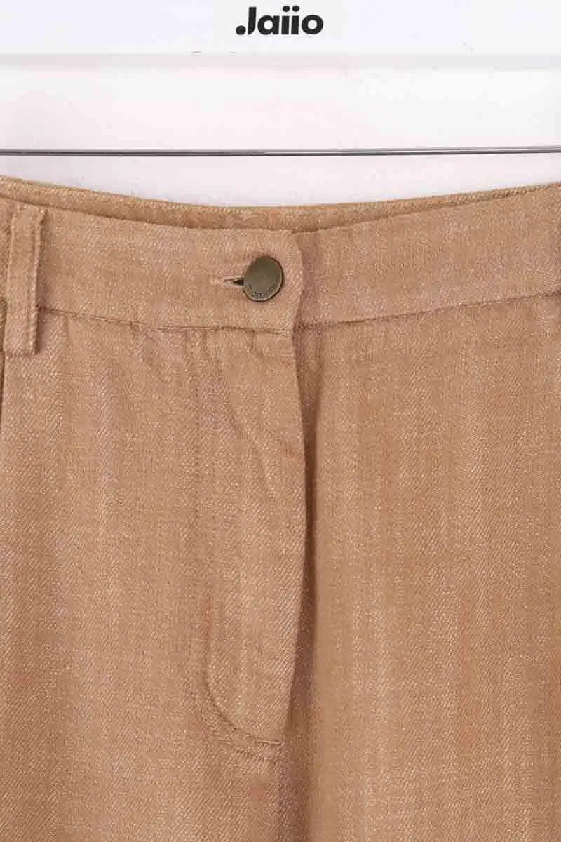 Pantalon large Momoni Camel en Coton