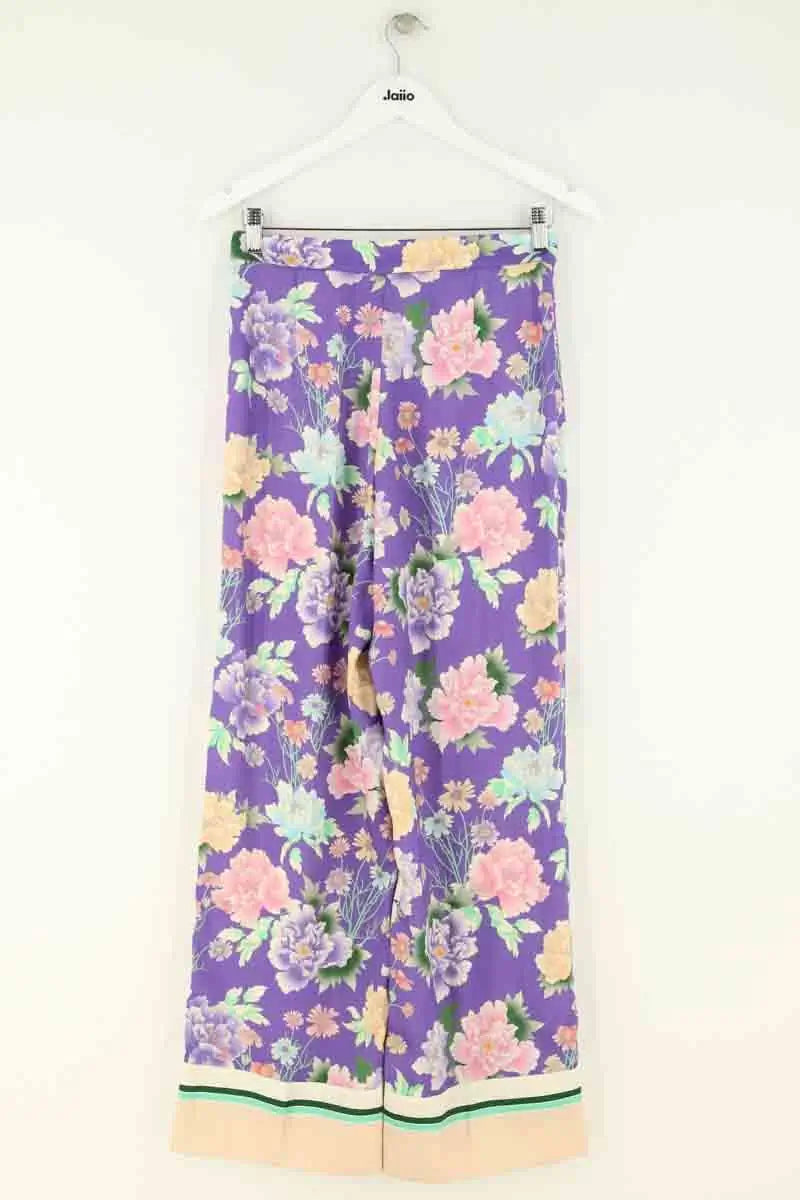Pantalon Sandro Violet en Synthétique