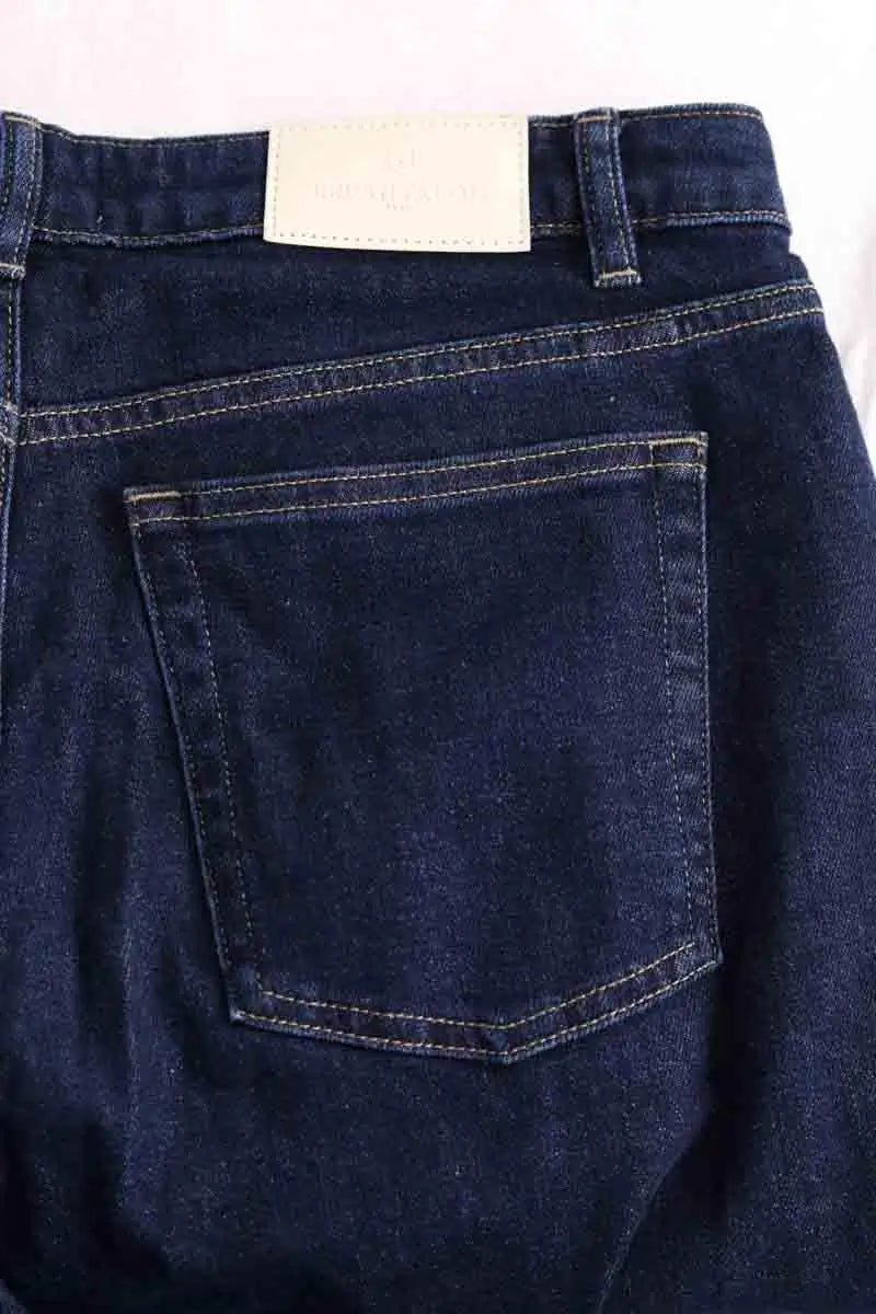 Jean droit Lepantalon Bleu en Coton