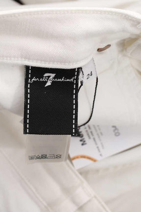 Jean 7 For All Mankind  Blanc