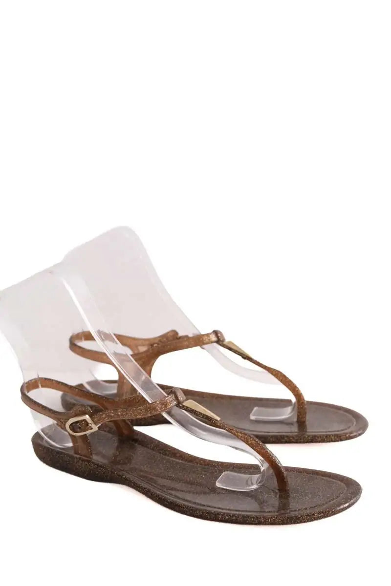 Sandales Jimmy Choo Doré en Plastique
