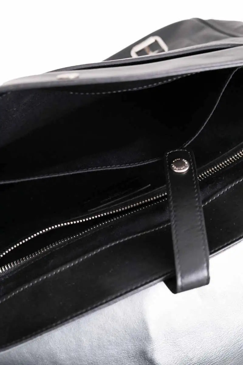 Cartable Saint Laurent Noir en Cuir