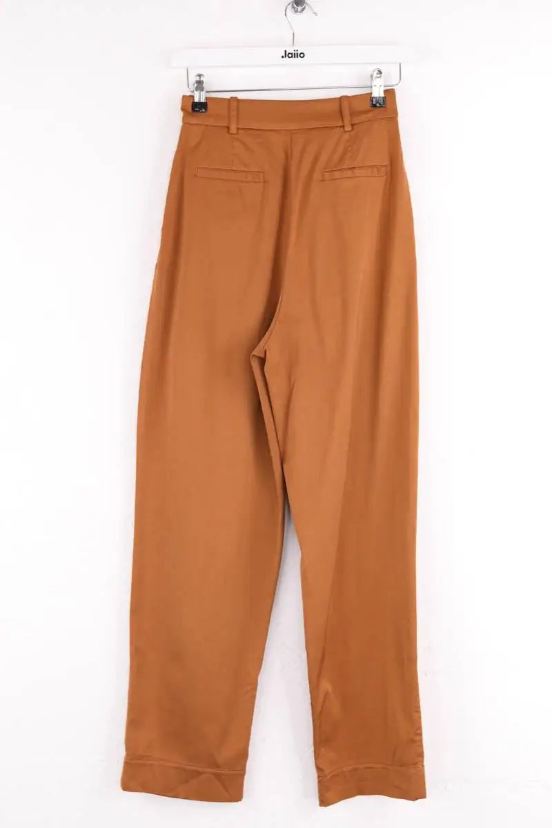 Pantalon droit Momoni Marron en Viscose