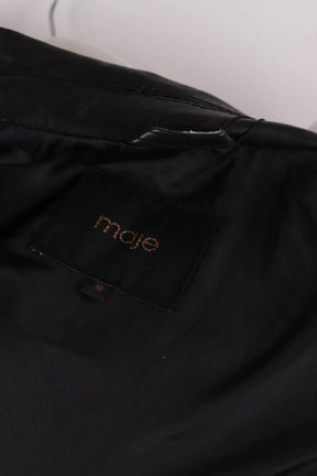 Veste en cuir Maje  Noir