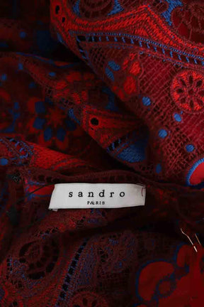 Mi-longueur Sandro  Rouge
