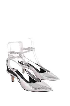 Talons Isabel Marant Exotic Story Argent en Cuir