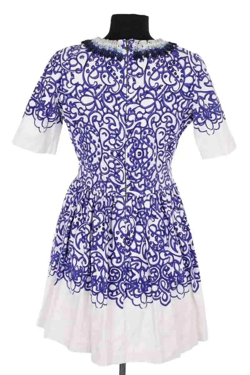 Robe Manoush Bleu en Coton