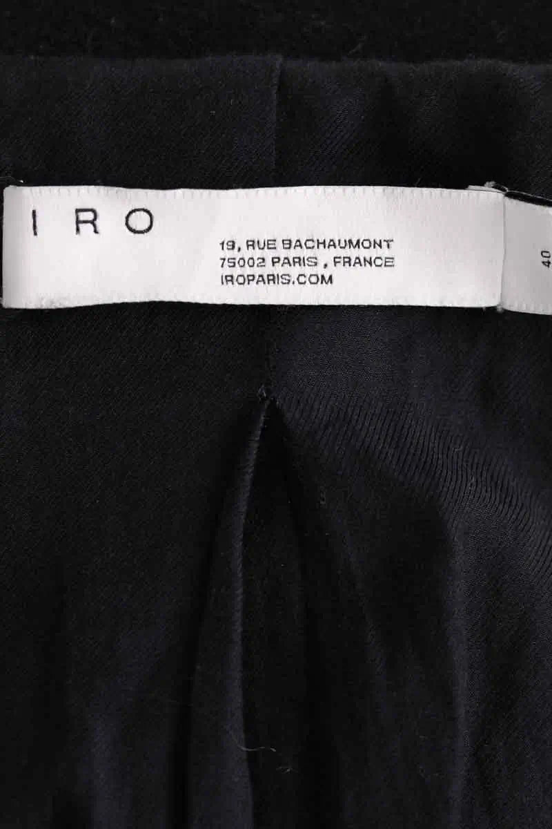 Manteau Iro Noir en Laine